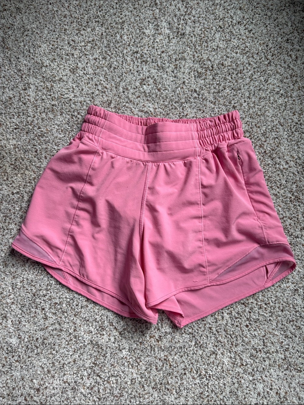 Lululemon  Active Women's Pink Elastic Waist Shorts 4”